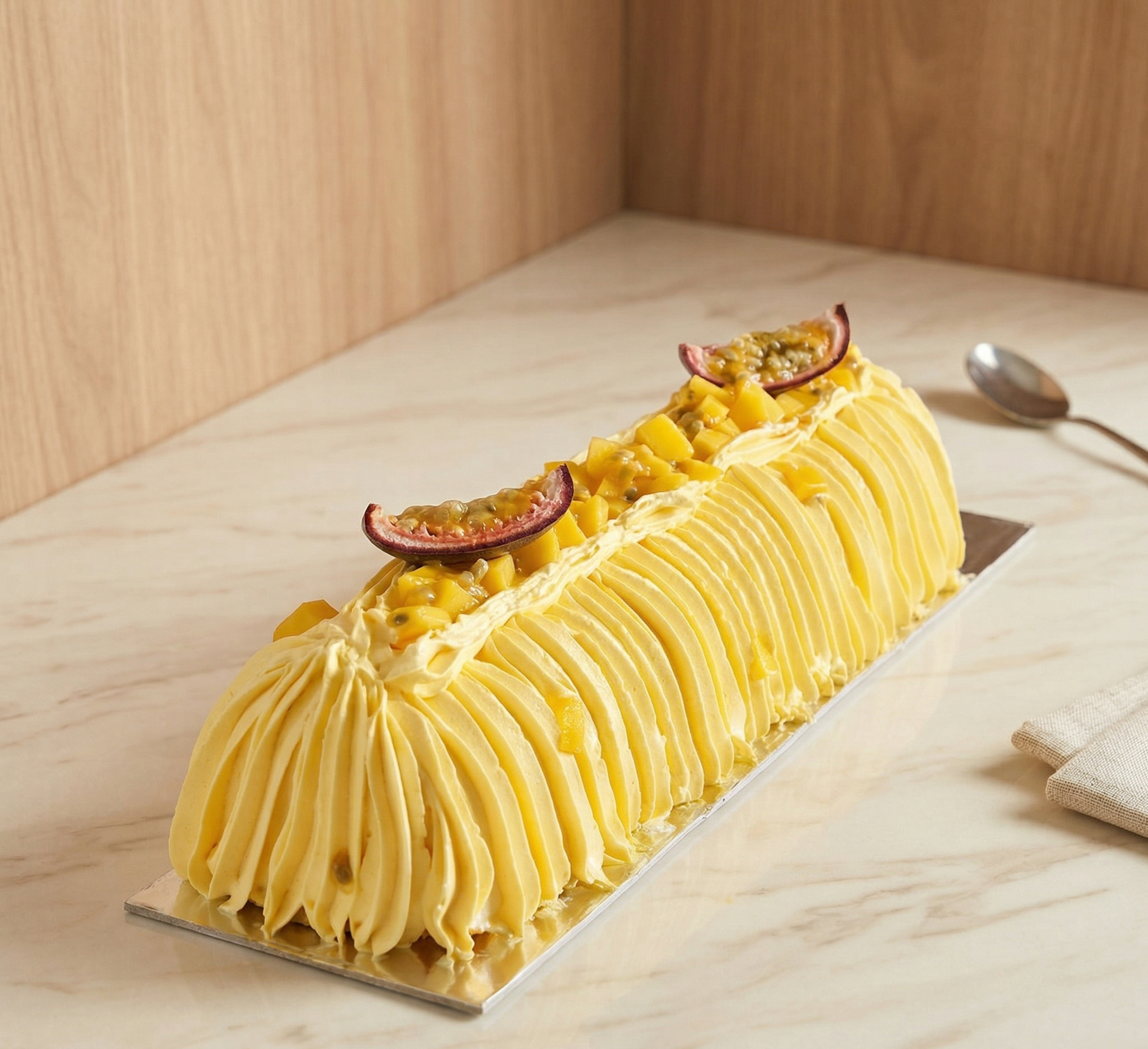 Bûche Exotique Mangue et Fruits de la Passion