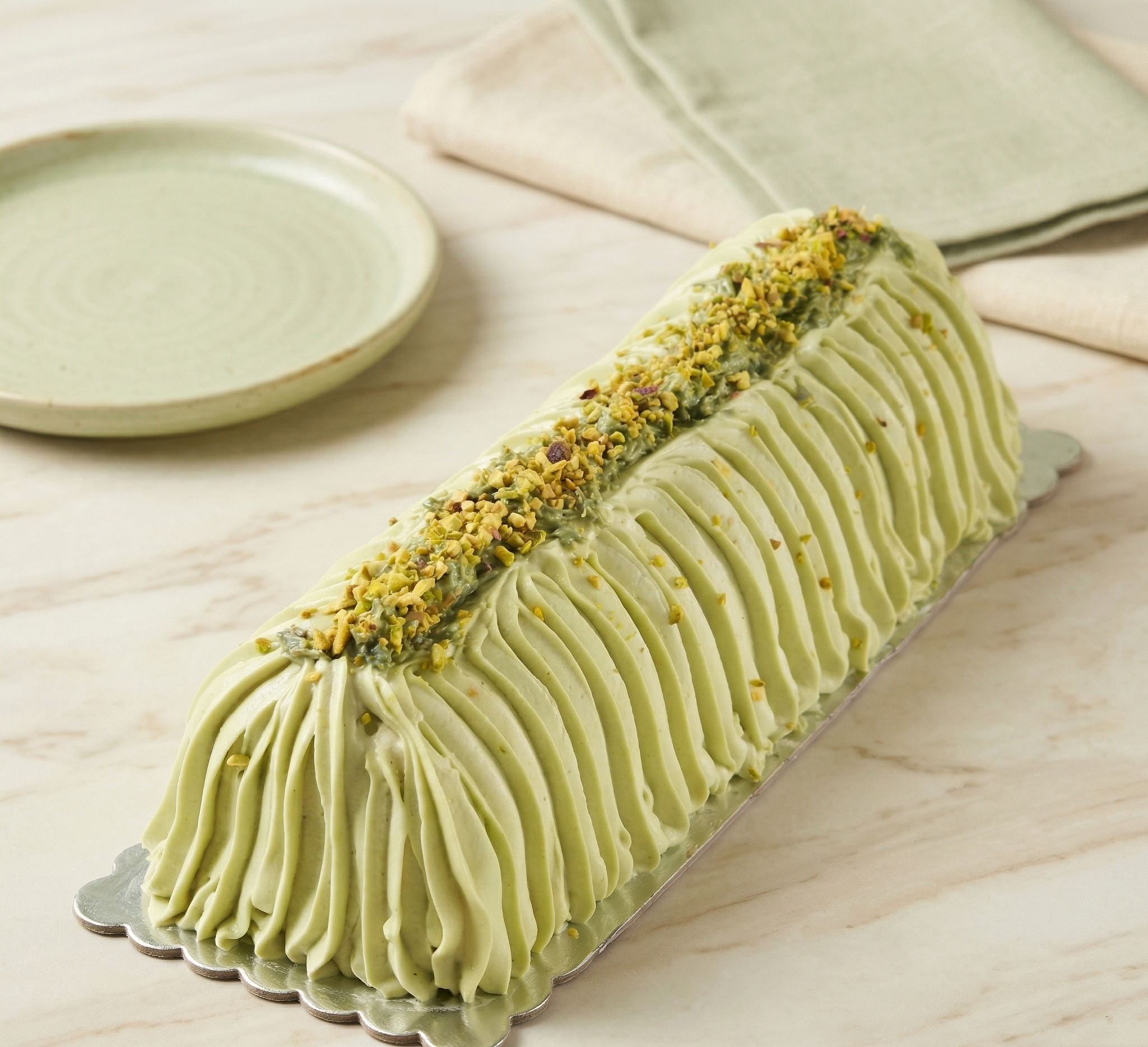 Bûche Signature Émeraude Pistache