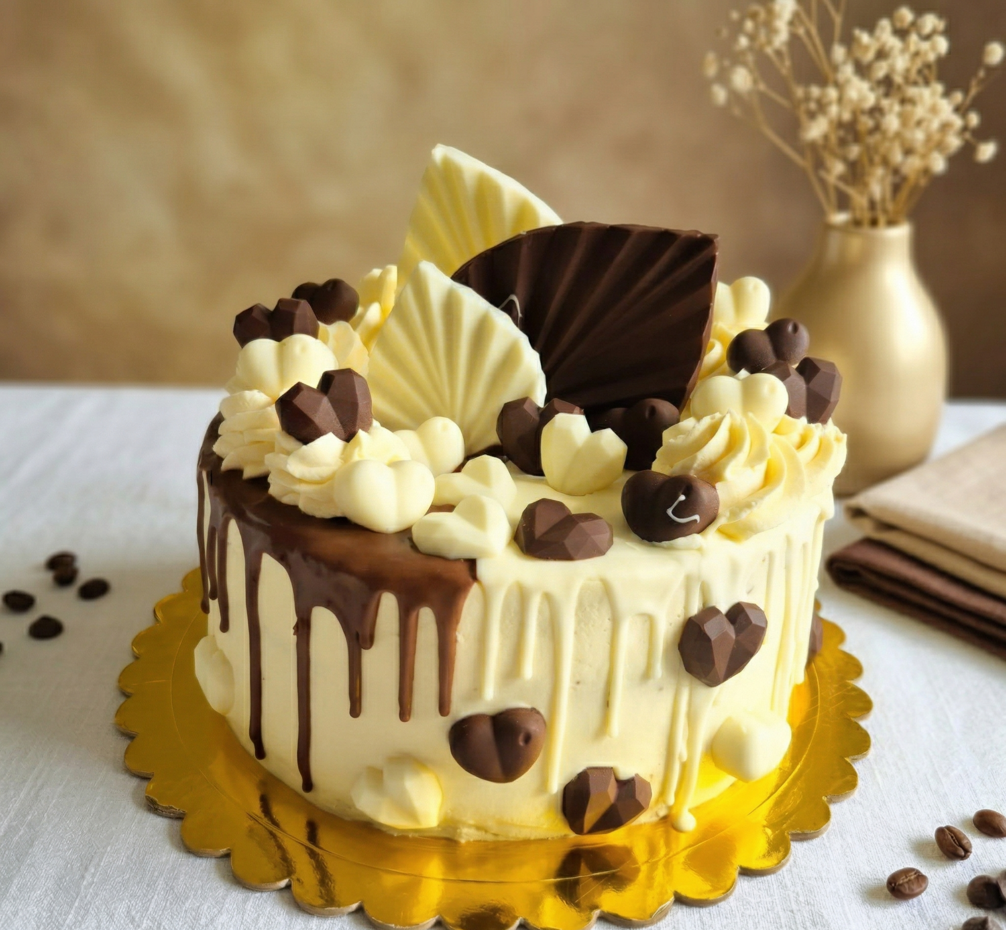 Entremet Drip Cake Ébène et Ivoire
