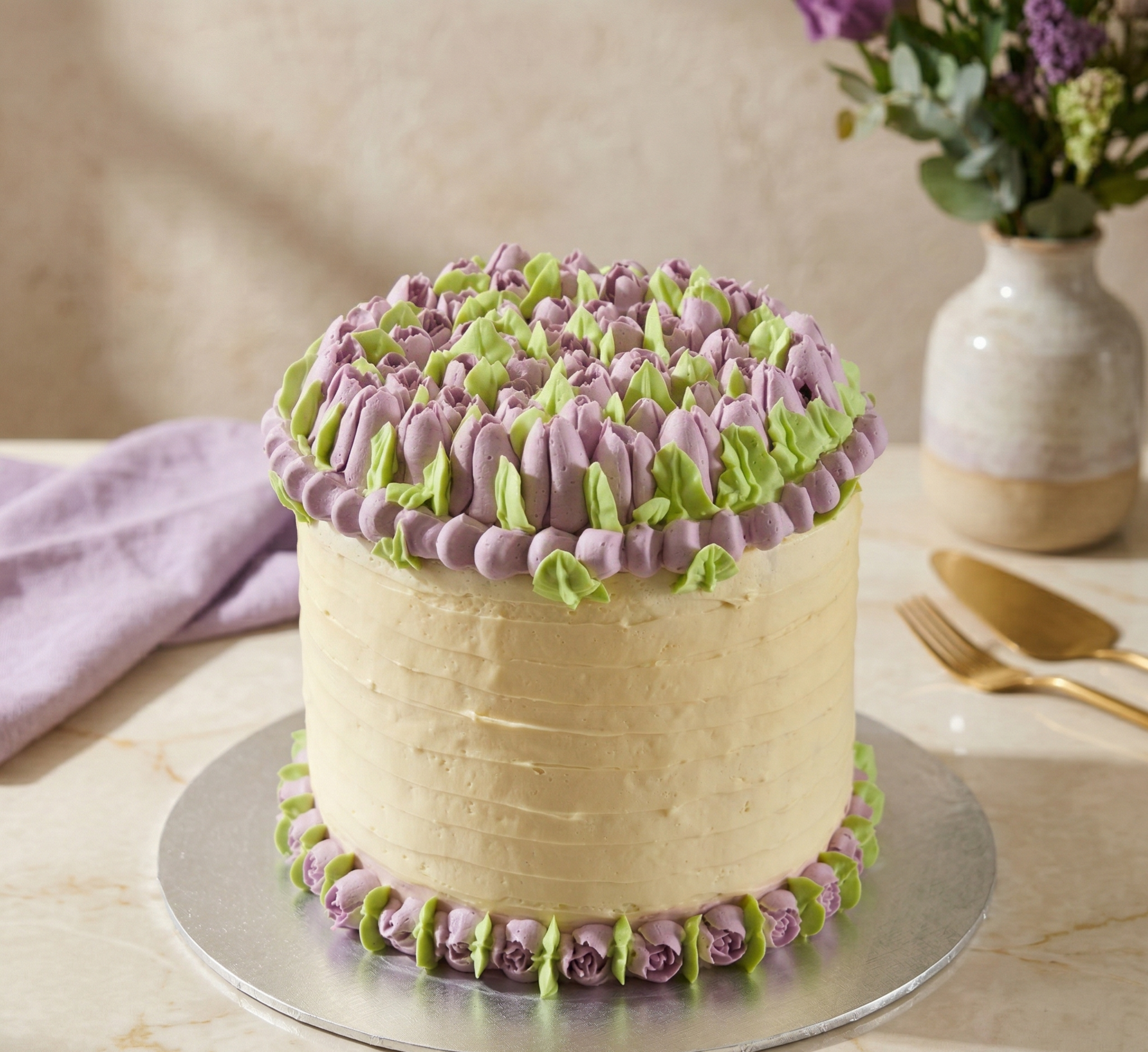 Entremet Printanier Bouquet de Tulipes